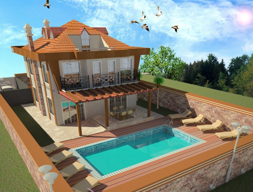 villa yapim 3d